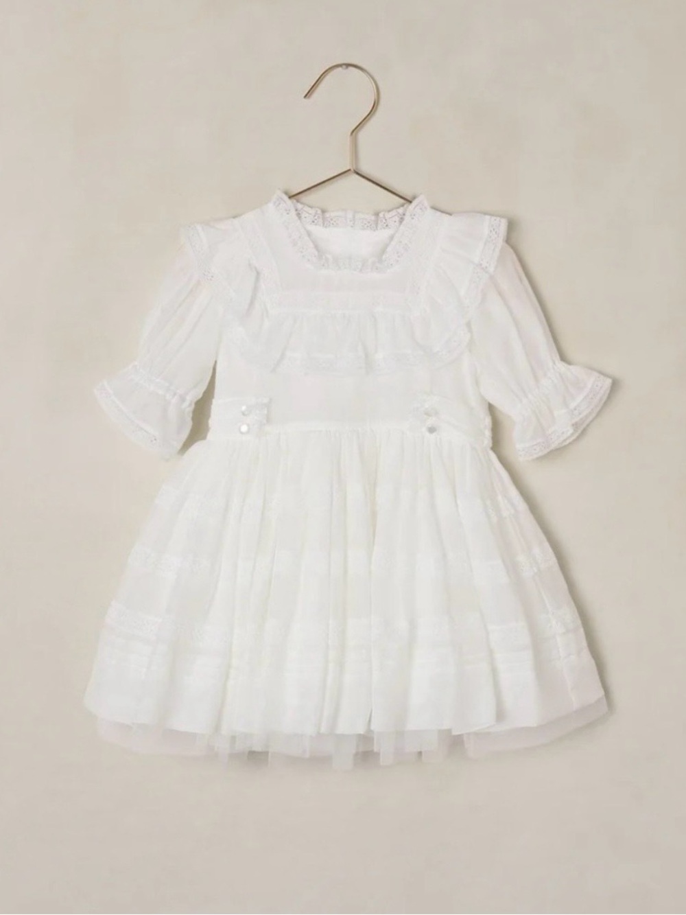 Noralee Kit Dress - White - size 2 (2T) - flower girl or special occasion dress